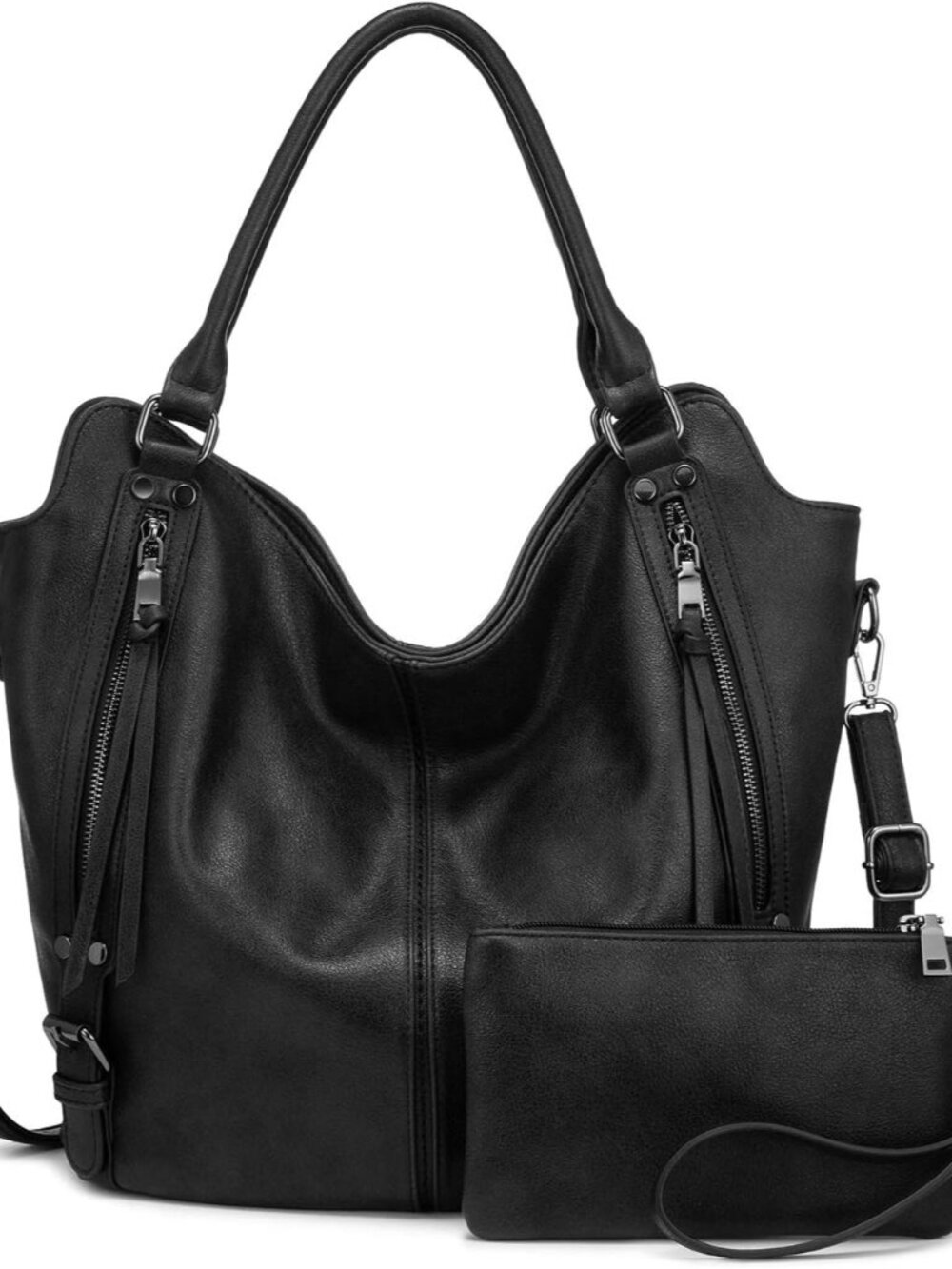 Tote Bag for Women PU Leather Shoulder Bags Fashion Hobo Bags Large Purse and Ha